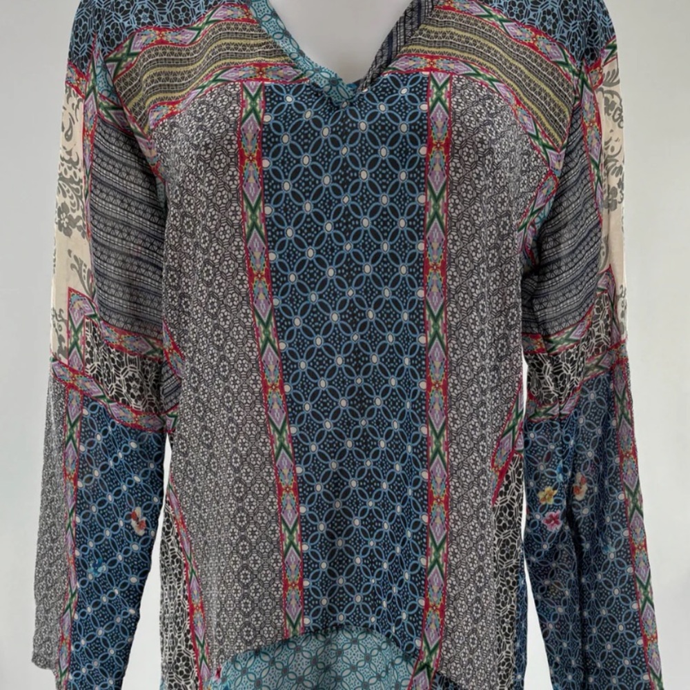Johnny Was Multicolor Patchwork Tunic - image 2